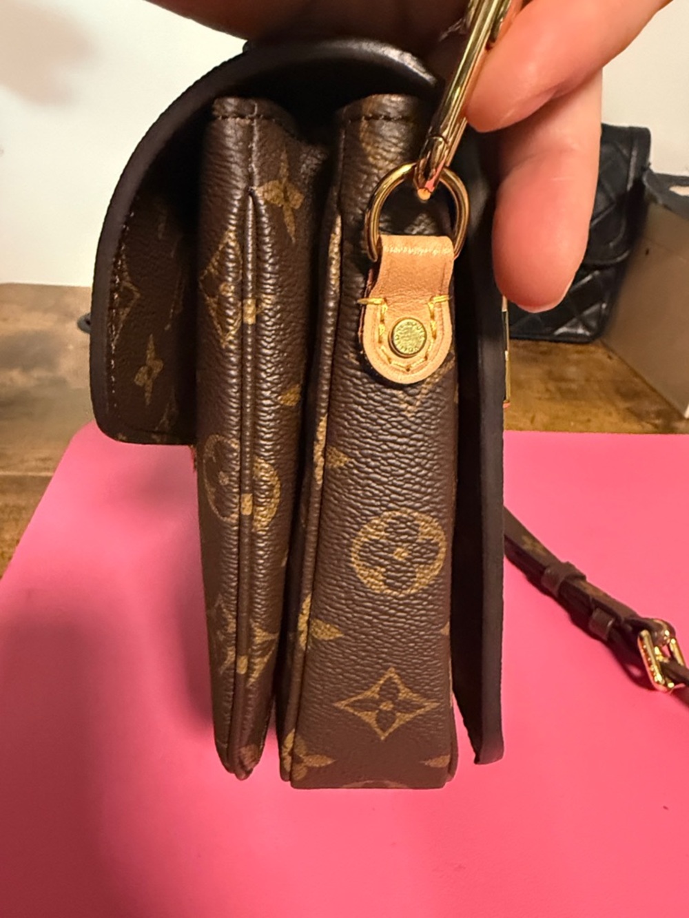 Louis Vuitton Monogram Pochette Métis Satchel in Brown and Tan - Picture 9 of 14